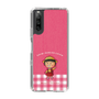 スリムプロテクションケース［ ちびまる子ちゃん - ピンクチェック ］