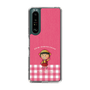 スリムプロテクションケース［ ちびまる子ちゃん - ピンクチェック ］