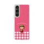 スリムプロテクションケース［ ちびまる子ちゃん - ピンクチェック ］