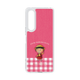 スリムプロテクションケース［ ちびまる子ちゃん - ピンクチェック ］