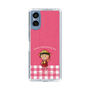 スリムプロテクションケース［ ちびまる子ちゃん - ピンクチェック ］