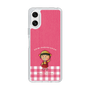 スリムプロテクションケース［ ちびまる子ちゃん - ピンクチェック ］