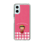 スリムプロテクションケース［ ちびまる子ちゃん - ピンクチェック ］