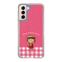 スリムプロテクションケース［ ちびまる子ちゃん - ピンクチェック ］
