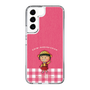 スリムプロテクションケース［ ちびまる子ちゃん - ピンクチェック ］