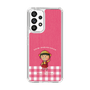 スリムプロテクションケース［ ちびまる子ちゃん - ピンクチェック ］