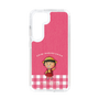 スリムプロテクションケース［ ちびまる子ちゃん - ピンクチェック ］