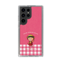 スリムプロテクションケース［ ちびまる子ちゃん - ピンクチェック ］