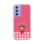 スリムプロテクションケース［ ちびまる子ちゃん - ピンクチェック ］