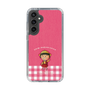 スリムプロテクションケース［ ちびまる子ちゃん - ピンクチェック ］