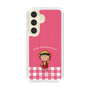 スリムプロテクションケース［ ちびまる子ちゃん - ピンクチェック ］
