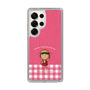スリムプロテクションケース［ ちびまる子ちゃん - ピンクチェック ］
