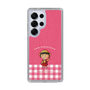スリムプロテクションケース［ ちびまる子ちゃん - ピンクチェック ］