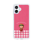 スリムプロテクションケース［ ちびまる子ちゃん - ピンクチェック ］