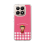 スリムプロテクションケース［ ちびまる子ちゃん - ピンクチェック ］