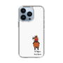 スリムプロテクションケース［ おがわじゅり×デイリー×caseplay - 鹿毛 - ホワイト ］
