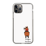 スリムプロテクションケース［ おがわじゅり×デイリー×caseplay - 鹿毛 - ホワイト ］