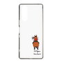 スリムプロテクションケース［ おがわじゅり×デイリー×caseplay - 鹿毛 - ホワイト ］