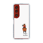 スリムプロテクションケース［ おがわじゅり×デイリー×caseplay - 鹿毛 - ホワイト ］