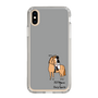 スリムプロテクションケース［ おがわじゅり×デイリー×caseplay - 栗毛 - ブラック ］
