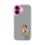 スリムプロテクションケース［ おがわじゅり×デイリー×caseplay - 栗毛 - ブラック ］