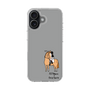 スリムプロテクションケース［ おがわじゅり×デイリー×caseplay - 栗毛 - ブラック ］