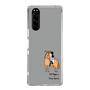 スリムプロテクションケース［ おがわじゅり×デイリー×caseplay - 栗毛 - ブラック ］
