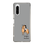スリムプロテクションケース［ おがわじゅり×デイリー×caseplay - 栗毛 - ブラック ］