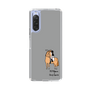 スリムプロテクションケース［ おがわじゅり×デイリー×caseplay - 栗毛 - ブラック ］