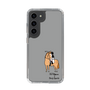 スリムプロテクションケース［ おがわじゅり×デイリー×caseplay - 栗毛 - ブラック ］
