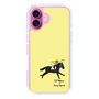 スリムプロテクションケース［ おがわじゅり×デイリー×caseplay - 青毛 - イエロー ］