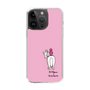 スリムプロテクションケース［ おがわじゅり×デイリー×caseplay - 白毛 - ピンク ］
