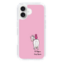 スリムプロテクションケース［ おがわじゅり×デイリー×caseplay - 白毛 - ピンク ］