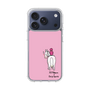 スリムプロテクションケース［ おがわじゅり×デイリー×caseplay - 白毛 - ピンク ］