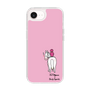 スリムプロテクションケース［ おがわじゅり×デイリー×caseplay - 白毛 - ピンク ］