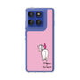 スリムプロテクションケース［ おがわじゅり×デイリー×caseplay - 白毛 - ピンク ］