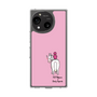 スリムプロテクションケース［ おがわじゅり×デイリー×caseplay - 白毛 - ピンク ］