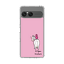 スリムプロテクションケース［ おがわじゅり×デイリー×caseplay - 白毛 - ピンク ］