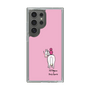 スリムプロテクションケース［ おがわじゅり×デイリー×caseplay - 白毛 - ピンク ］