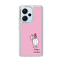 スリムプロテクションケース［ おがわじゅり×デイリー×caseplay - 白毛 - ピンク ］