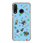 スリムプロテクションケース［ ポンコツクエスト - 夏休み - 総柄 - ブルー ］