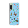 スリムプロテクションケース［ ポンコツクエスト - 夏休み - 総柄 - ブルー ］