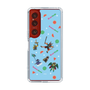 スリムプロテクションケース［ ポンコツクエスト - 夏休み - 総柄 - ブルー ］