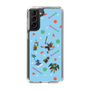 スリムプロテクションケース［ ポンコツクエスト - 夏休み - 総柄 - ブルー ］