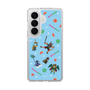 スリムプロテクションケース［ ポンコツクエスト - 夏休み - 総柄 - ブルー ］