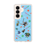 スリムプロテクションケース［ ポンコツクエスト - 夏休み - 総柄 - ブルー ］