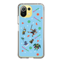 スリムプロテクションケース［ ポンコツクエスト - 夏休み - 総柄 - ブルー ］
