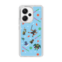 スリムプロテクションケース［ ポンコツクエスト - 夏休み - 総柄 - ブルー ］