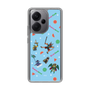 スリムプロテクションケース［ ポンコツクエスト - 夏休み - 総柄 - ブルー ］