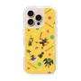 スリムプロテクションケース［ ポンコツクエスト - 夏休み - 総柄 - イエロー ］